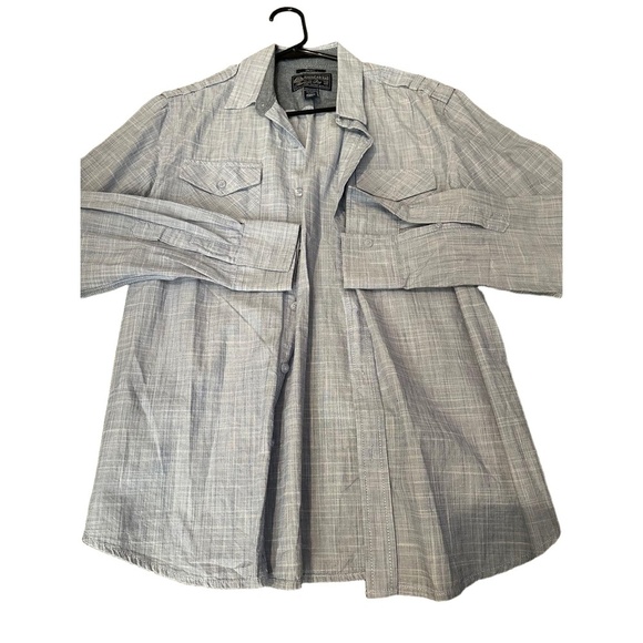 American Rag Checked Long Sleeve Shirt Button Cuffs Spread Collar Mens Small - Picture 1 of 5